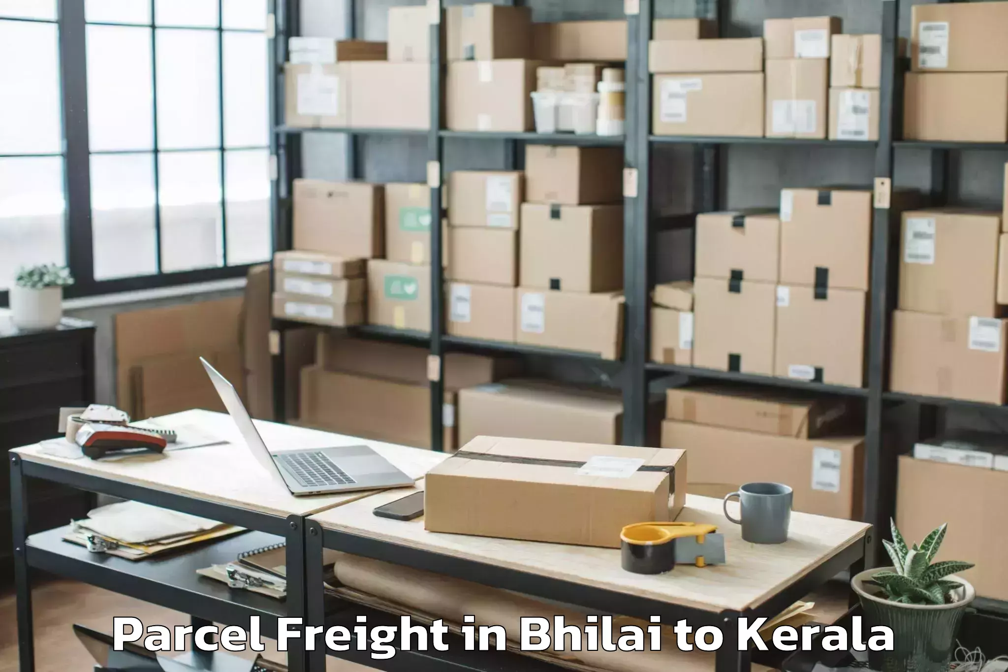 Book Your Bhilai to Piravom Parcel Freight Today